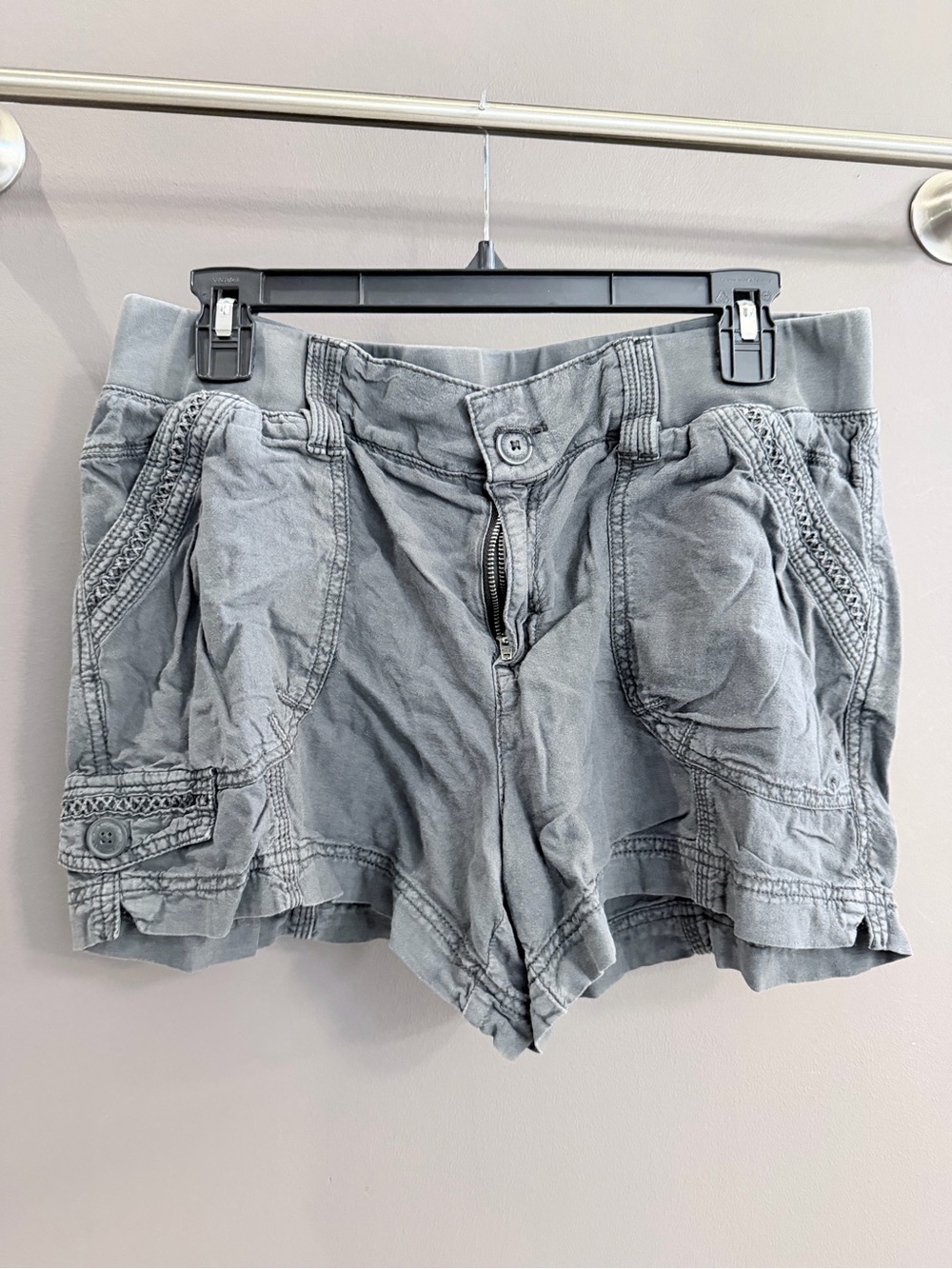 Maurices Gray Utility Cargo Shorts